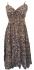 Forest Green Abstract Floral Patterned Toto Short Summer Dress - Fair Trade 100% Cotton 